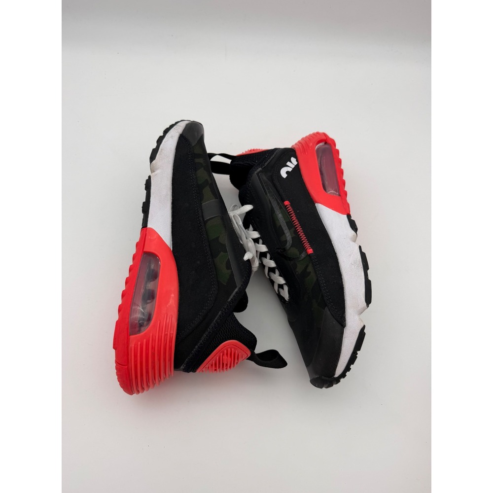 Nike Air Max 2090 Black Radiant Red Camo Mens Sneakers CU9174-600 Size 7 - Picture 3 of 8
